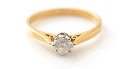 Lot 719 - A single stone solitaire diamond ring
