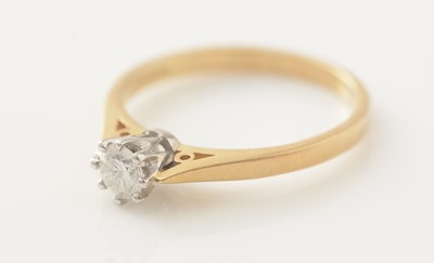 Lot 719 - A single stone solitaire diamond ring