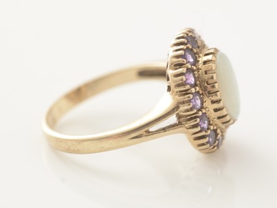 Lot 742 - Two opal cluster rings