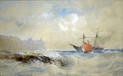 Lot 1047 - Thomas Bush Hardy - The Mouth of the Tyne After a Gale | watercolour