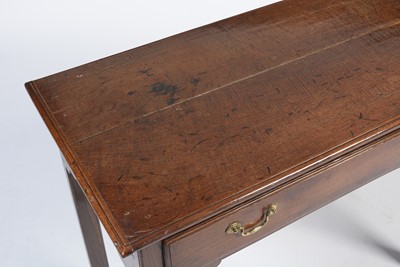 Lot 1359 - A George III oak side table