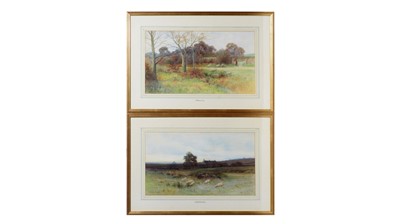 Lot 1079 - George Oyston - At Corfe Castle, Dorset, and At Warnham, Sussex | watercolour