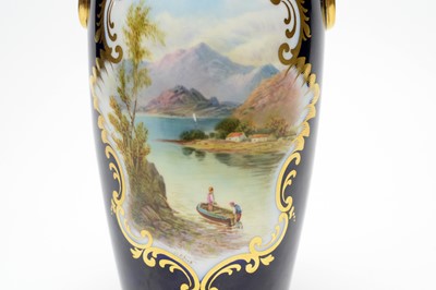 Lot 905 - Cauldon vase, Coalport vase