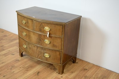Lot 41 - A 19th Century mahogany bow-front chest of drawers