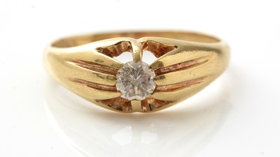 Lot 159 - A  single stone  diamond ring