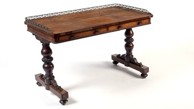 Lot 1422 - A George IV rosewood library table
