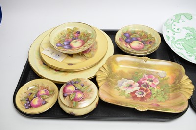 Lot 114 - A collection of Aynsley fruit decorated ceramics