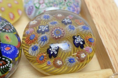 Lot 134 - A collection of art glass paperweights