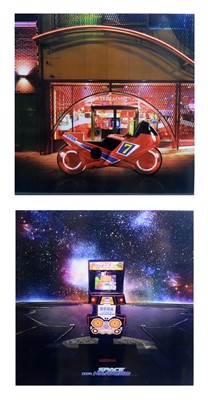 Lot 135 - Danny Passarella - Sega Space Harrier and Hang On arcade games | photographs