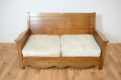 Lot 53 - A contemporary hardwood sofa