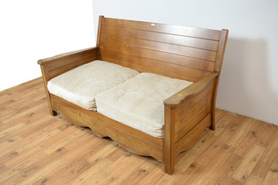 Lot 53 - A contemporary hardwood sofa
