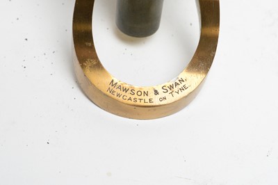 Lot 436 - A 20th Century Mawson and Swan of Newcastle brass microscope