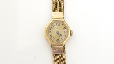 Lot 889 - J.W. Benson, London: an 18ct yellow gold cocktail watch