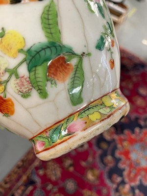 Lot 287 - A Chinese famille rose vase
