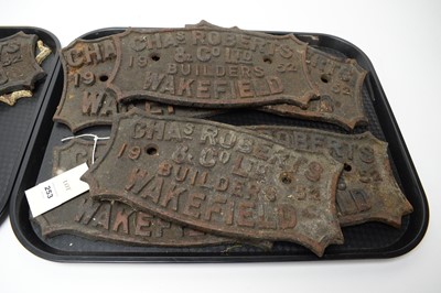 Lot 253 - A collection of 1950s railway wagon signs