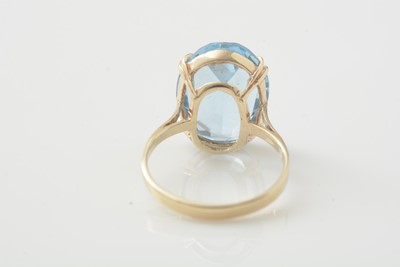Lot 171 - A light blue paste ring and a Coral ring