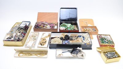 Lot 954 - A collection of vintage costume jewellery, circa 1930s-1960s