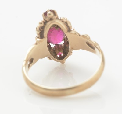Lot 1028 - A 19th Century ruby and diamond ring