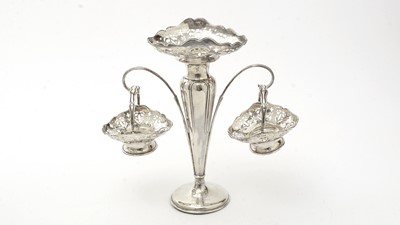 Lot 1036 - A silver epergne, by Robert Fead Mosley