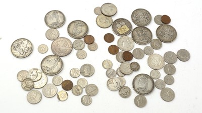 Lot 1094 - Nine Queen Victoria crowns; together with a selection of American coins, including a Morgan dollar