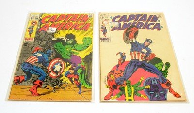 Lot 105 - Captain America, No's. 110 and 111 by Marvel Comics