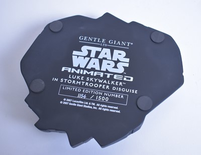 Lot 282 - Gentle Giant Ltd. Star Wars Animated Yoda and Luke Skywalker Maquettes.