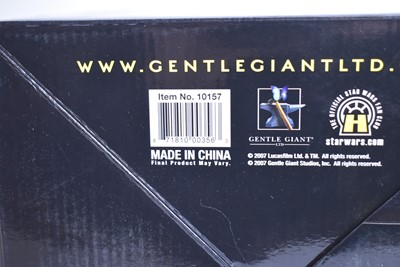 Lot 282 - Gentle Giant Ltd. Star Wars Animated Yoda and Luke Skywalker Maquettes.