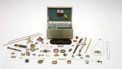 Lot 1097 - Accurist 9ct gold cocktail watch; a selection of silver filigree jewellery; and other items