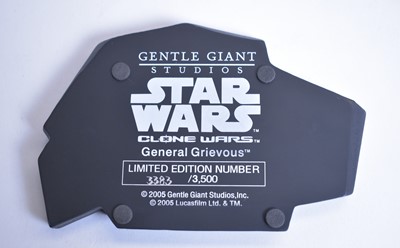 Lot 286 - Gentle Giant Ltd. Star Wars General Grievous and Arc Trooper Clone Wars Maquettes.