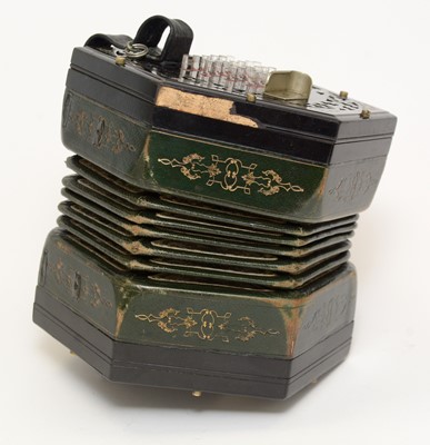 Lot 310 - A 48 button English system concertina