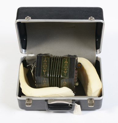 Lot 310 - A 48 button English system concertina