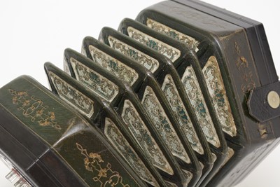 Lot 707 - A 48 button English system concertina