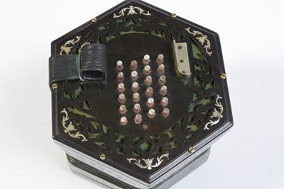 Lot 707 - A 48 button English system concertina