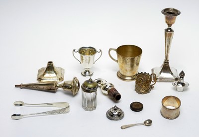 Lot 1252 - A silver Coronation tankard, and other metal items