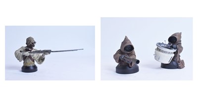 Lot 307 - Gentle Giant Ltd. Star Wars Jawas and Tusken Raider Busts.