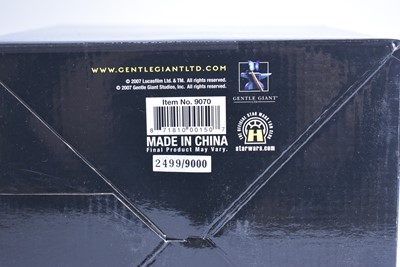 Lot 309 - Gentle Giant Ltd. Star Wars Jango Fett, Grand Moff Tarkin, and Plo Koon Busts.