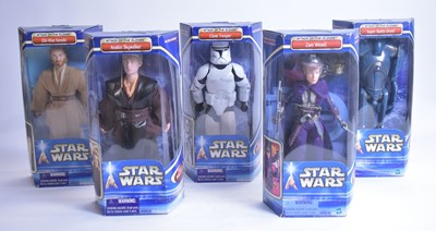 Lot 312 - A collection of Hasbro Star Wars Attack of the Clones Poseable Figures.