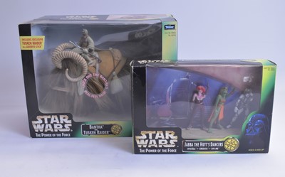 Lot 315 - Kenner Star Wars Bantha and Tusken Raider and Jabba the Hutt's Dancers Figure Sets.