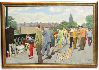 Lot 646 - William Bird - Sunday Afternoon, Armstrong Bridge | acrylic and oil