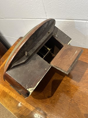 Lot 373 - A walnut wall clock