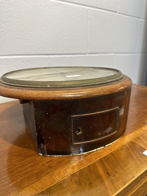 Lot 373 - A walnut wall clock