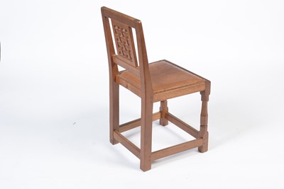Lot 1337 - Robert 'Mouseman' Thompson (of Kilburn): A set of six 1950's oak dining chairs
