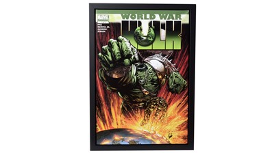 Lot 303 - Marvel Art - World War Hulk #1 | hand signed by Stan Lee