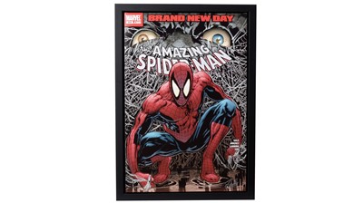 Lot 304 - Marvel Art - The Amazing Spider-Man #553 - Brand New Day | hand signed by Stan Lee