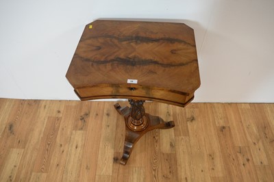 Lot 16 - A 19th Century mahogany concave fronted work table