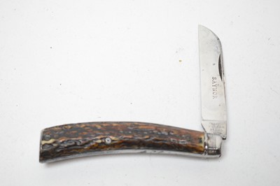 Lot 234 - An early 20th Century folding pruning knife, by Saynor, Cooke & Ridal