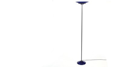 Lot 58 - Arteluce - Jill floor lamp: a 1970s acrylic and blue glass standard lamp