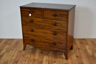 Lot 3 - A late Georgian mahogany chest of drawers
