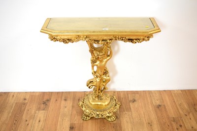 Lot 42 - A collection of contemporary gilt furniture