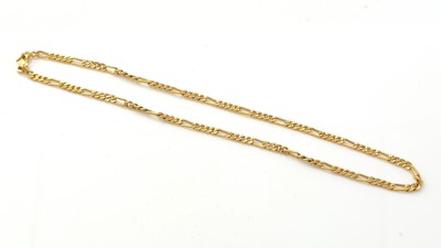 Lot 192 - A 22ct yellow gold curb link chain necklace